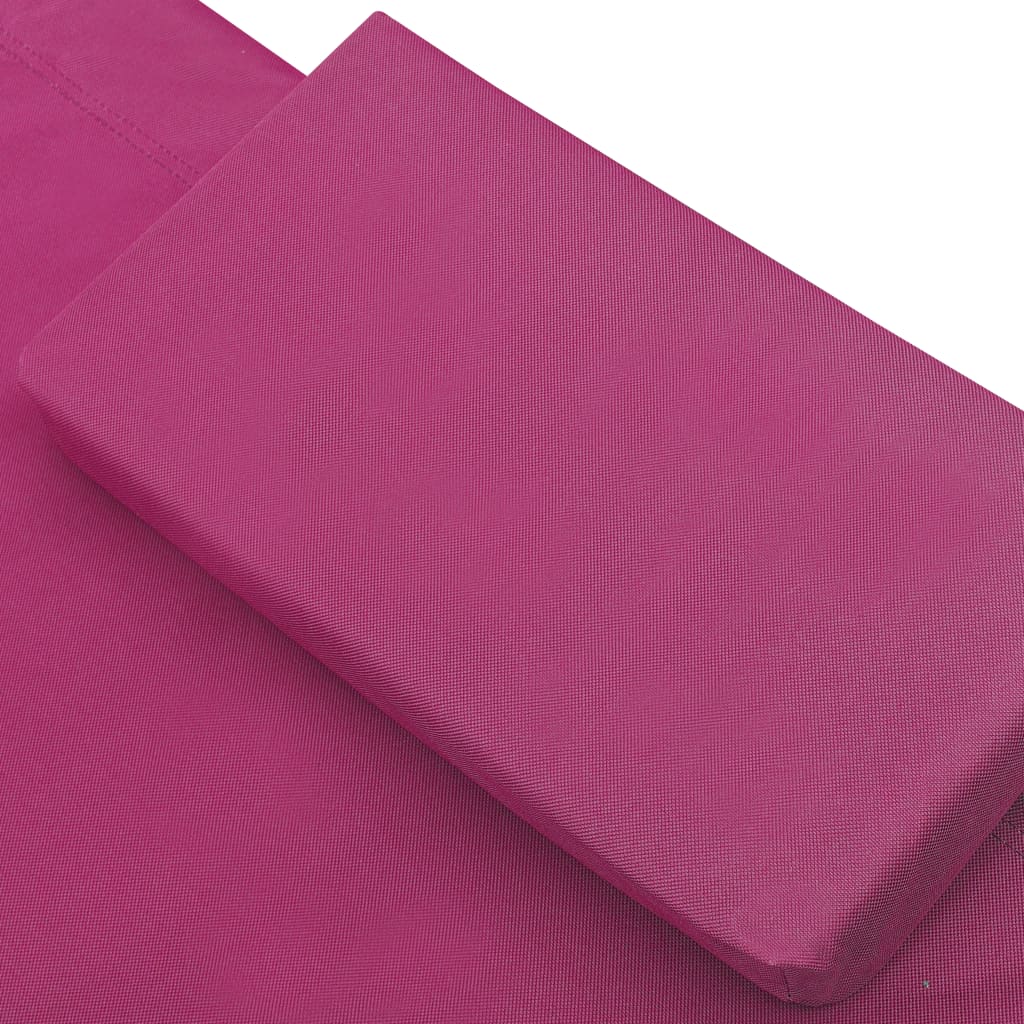 Loungebed Stof Roze