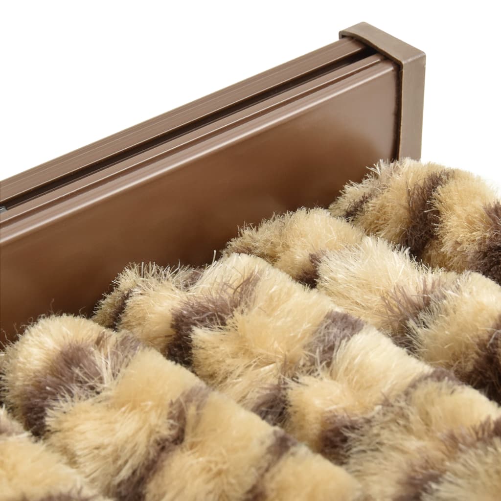 Vliegengordijn 56X185 Cm Chenille Beige En Bruin