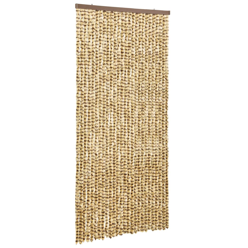 Vliegengordijn 100X220 Cm Chenille Beige En Bruin