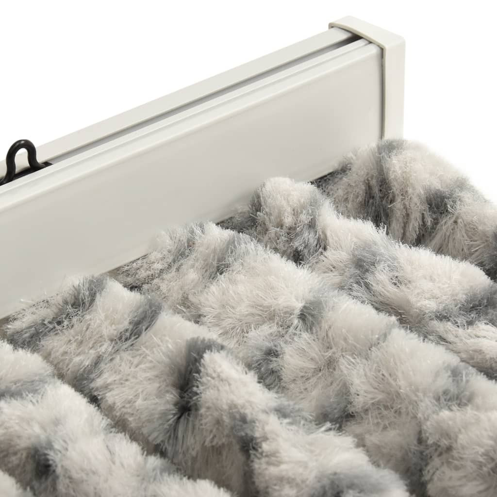 Vliegengordijn 90X220 Cm Chenille Licht- En Donkergrijs