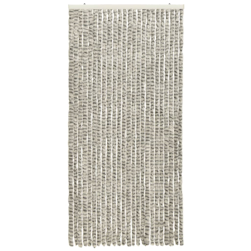 Vliegengordijn 100X220 Cm Chenille Licht- En Donkergrijs