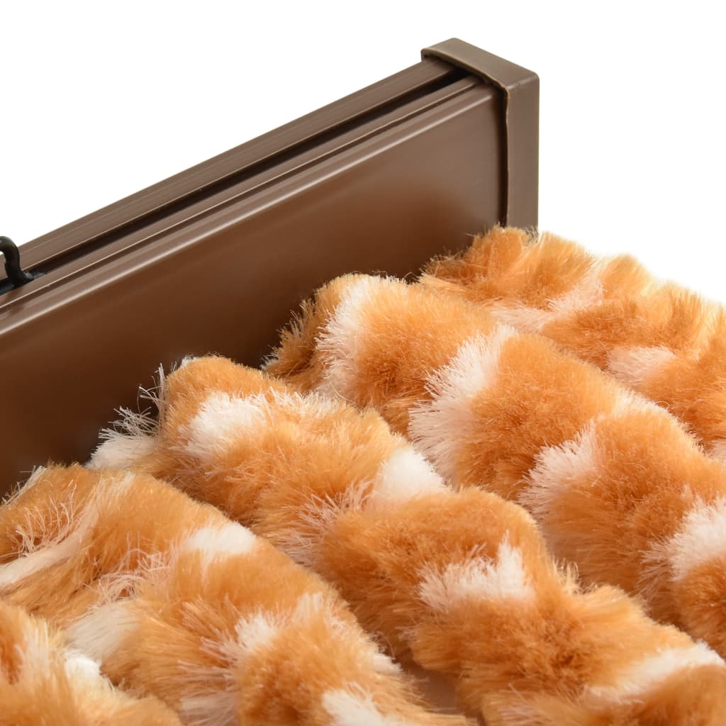 Vliegengordijn 90X220 Cm Chenille Oker En Wit