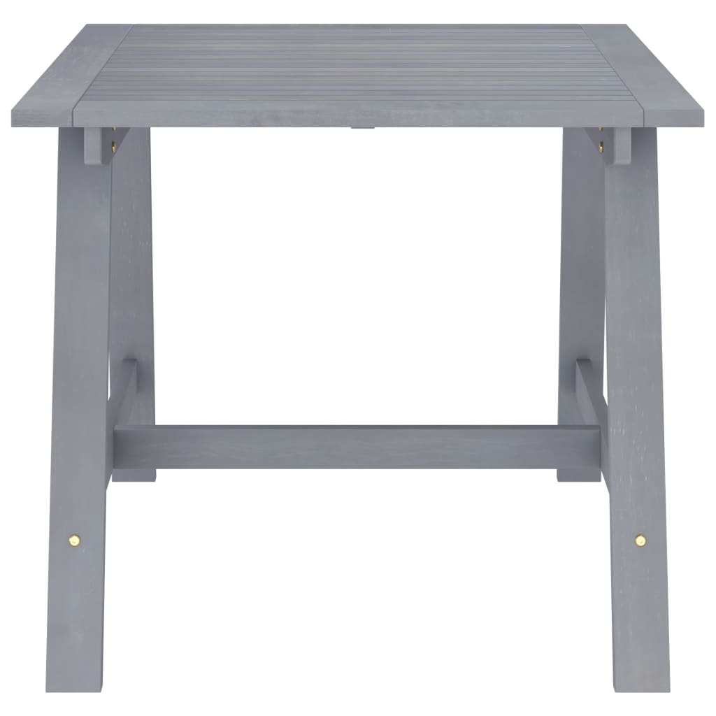 Tuintafel 88X88X74 Cm Massief Acaciahout Grijs