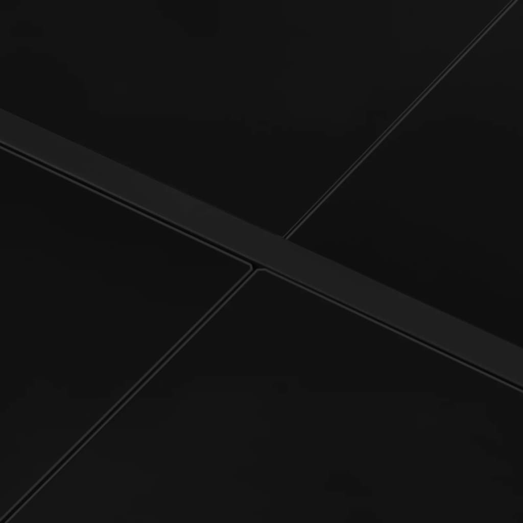 Tuintafel 130X130X72 Cm Staal En Glas Zwart