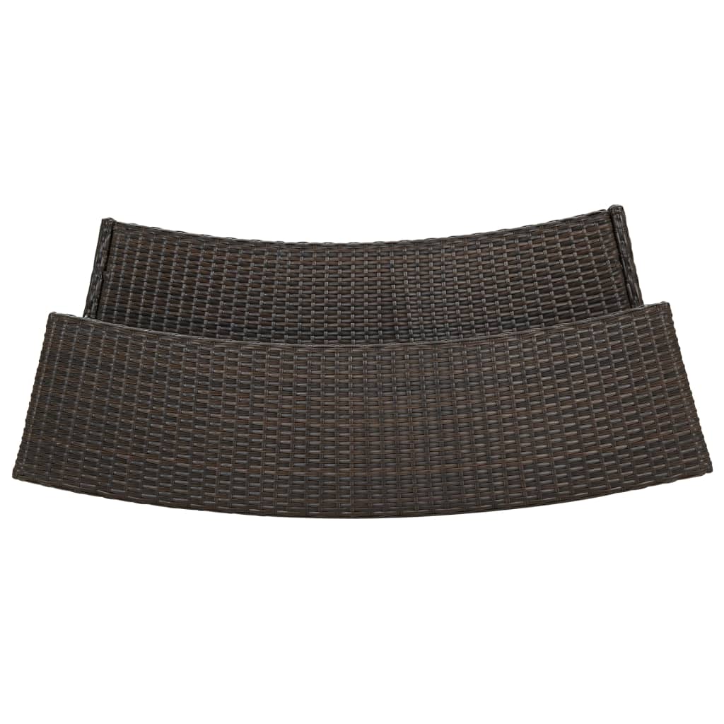 Tuinbartafel 120X55X110 Cm Poly Rattan Bruin
