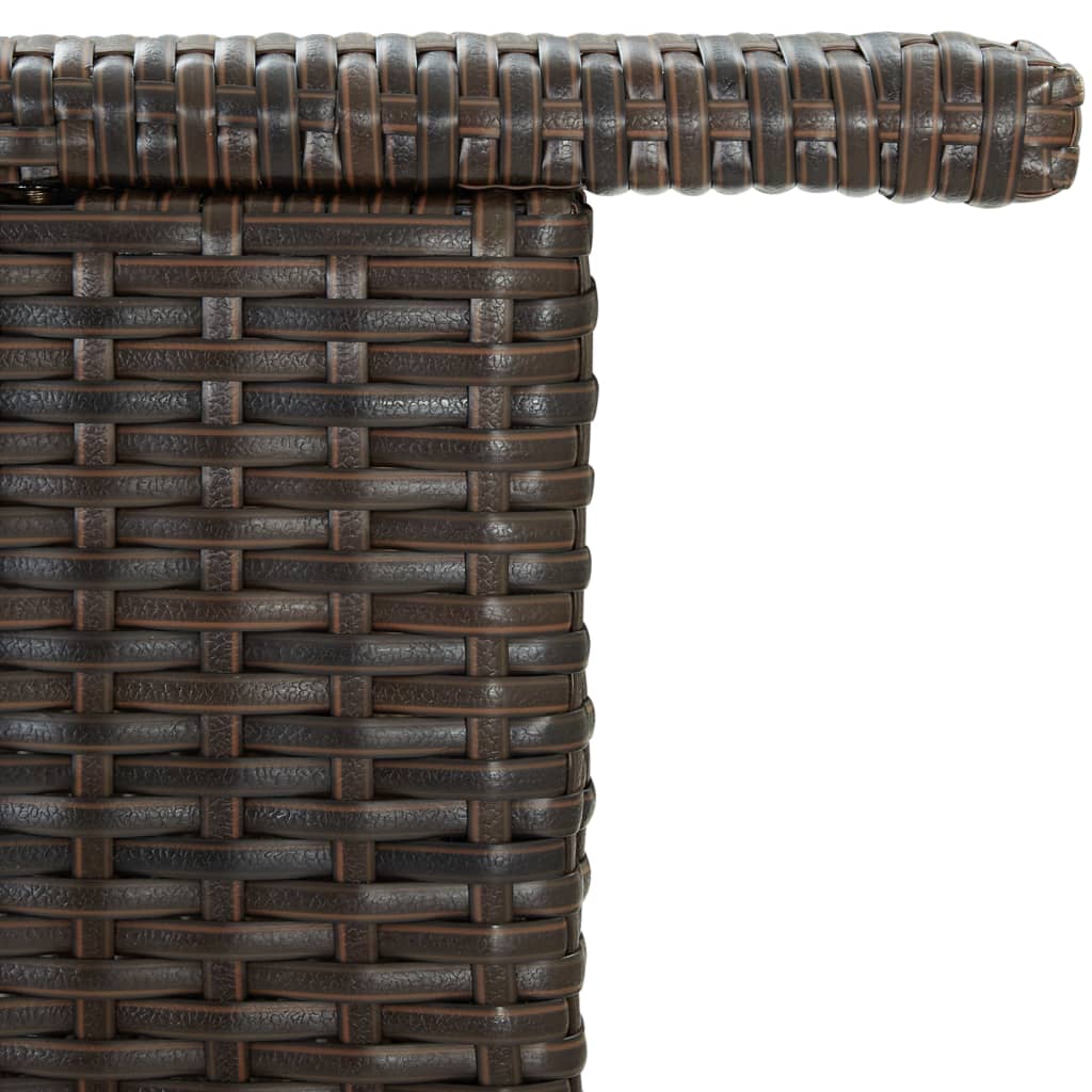 Tuinbartafel 120X55X110 Cm Poly Rattan Bruin