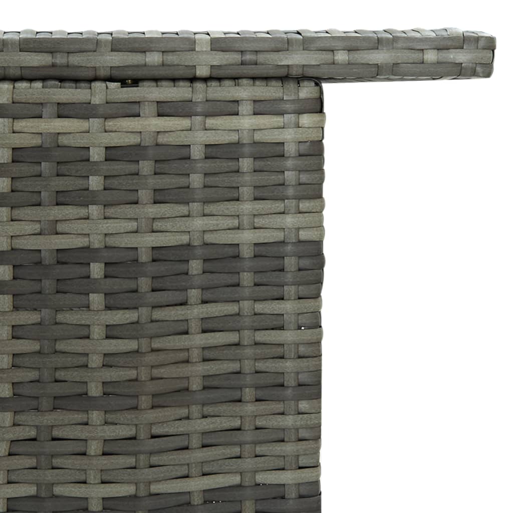Tuinbartafel 120X55X110 Cm Poly Rattan Grijs