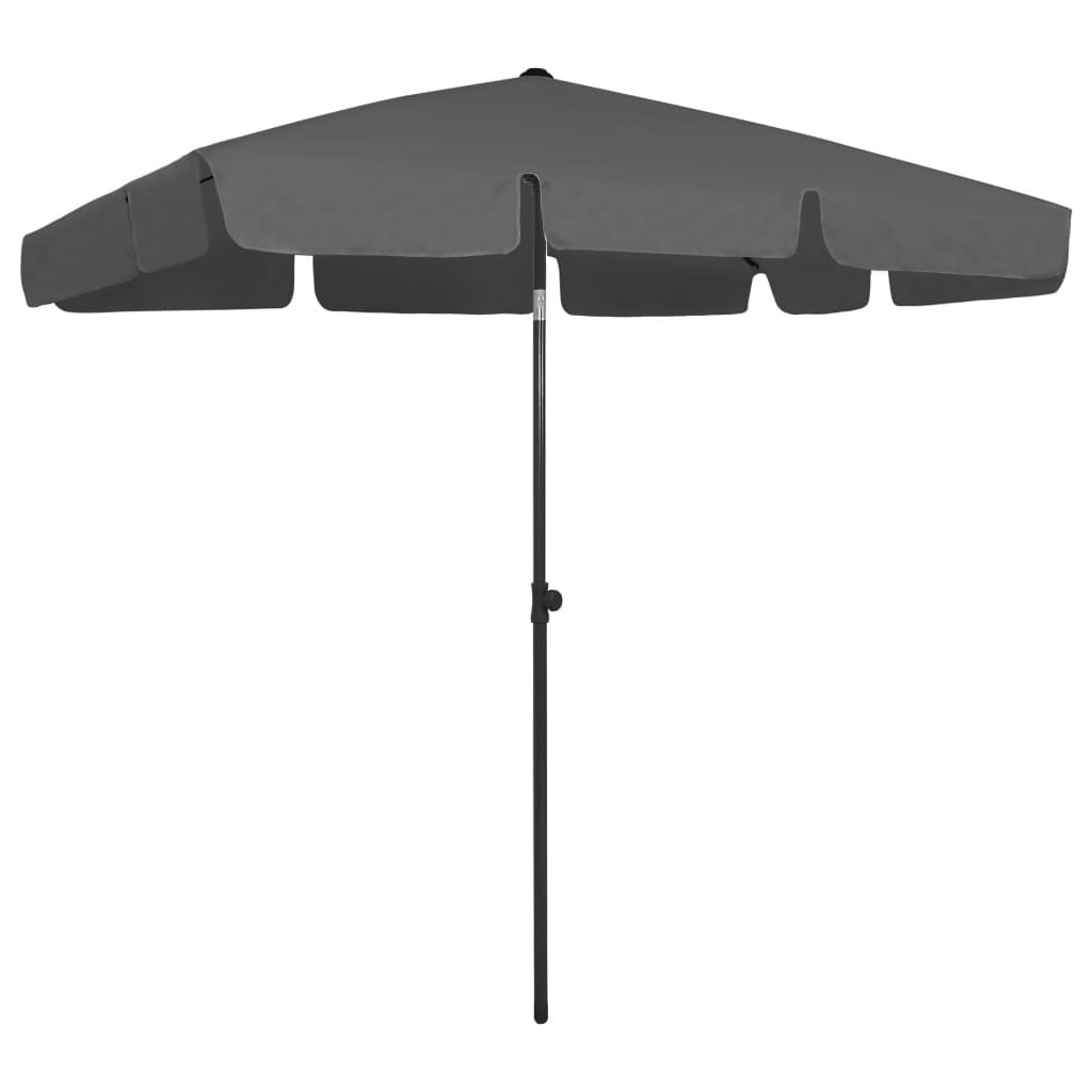 Strandparasol 200X125 Cm Antracietkleurig