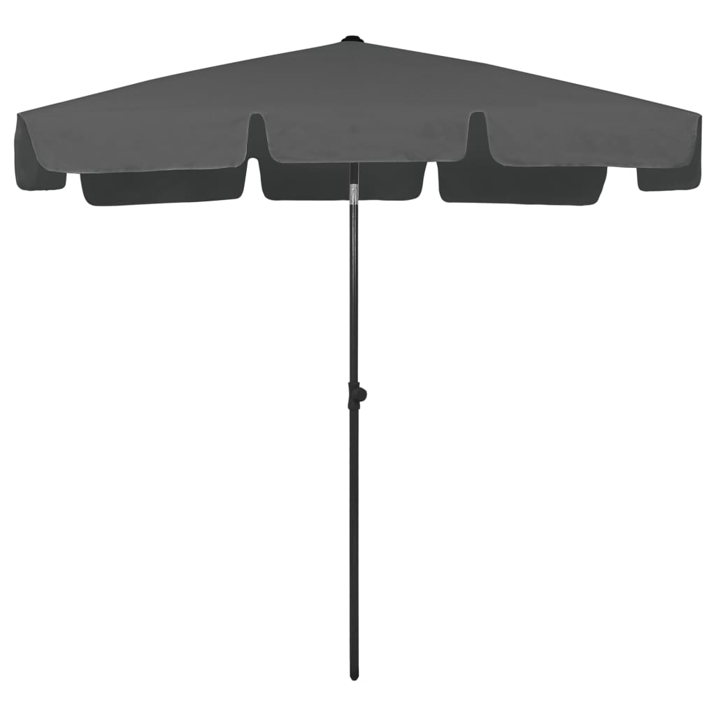 Strandparasol 200X125 Cm Antracietkleurig