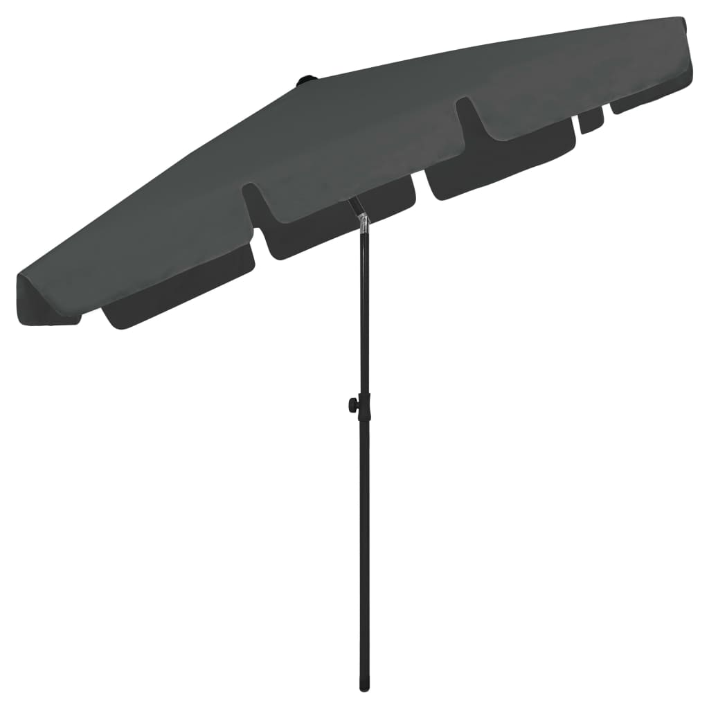 Strandparasol 200X125 Cm Antracietkleurig
