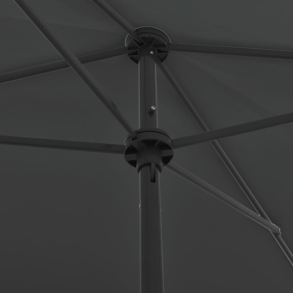 Strandparasol 200X125 Cm Antracietkleurig