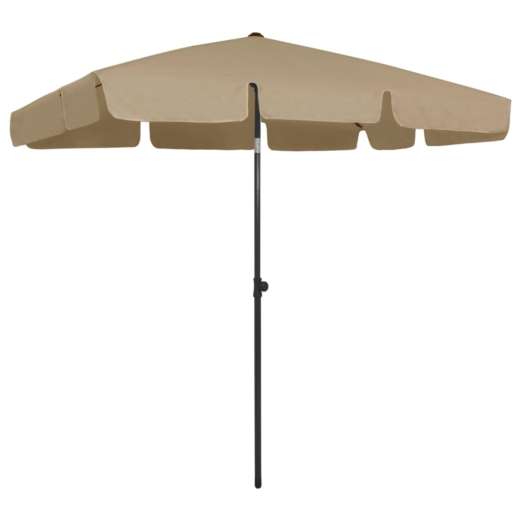Strandparasol 200X125 Cm Taupe