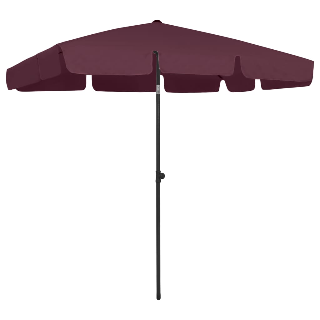 Strandparasol 200X125 Cm Bordeauxrood