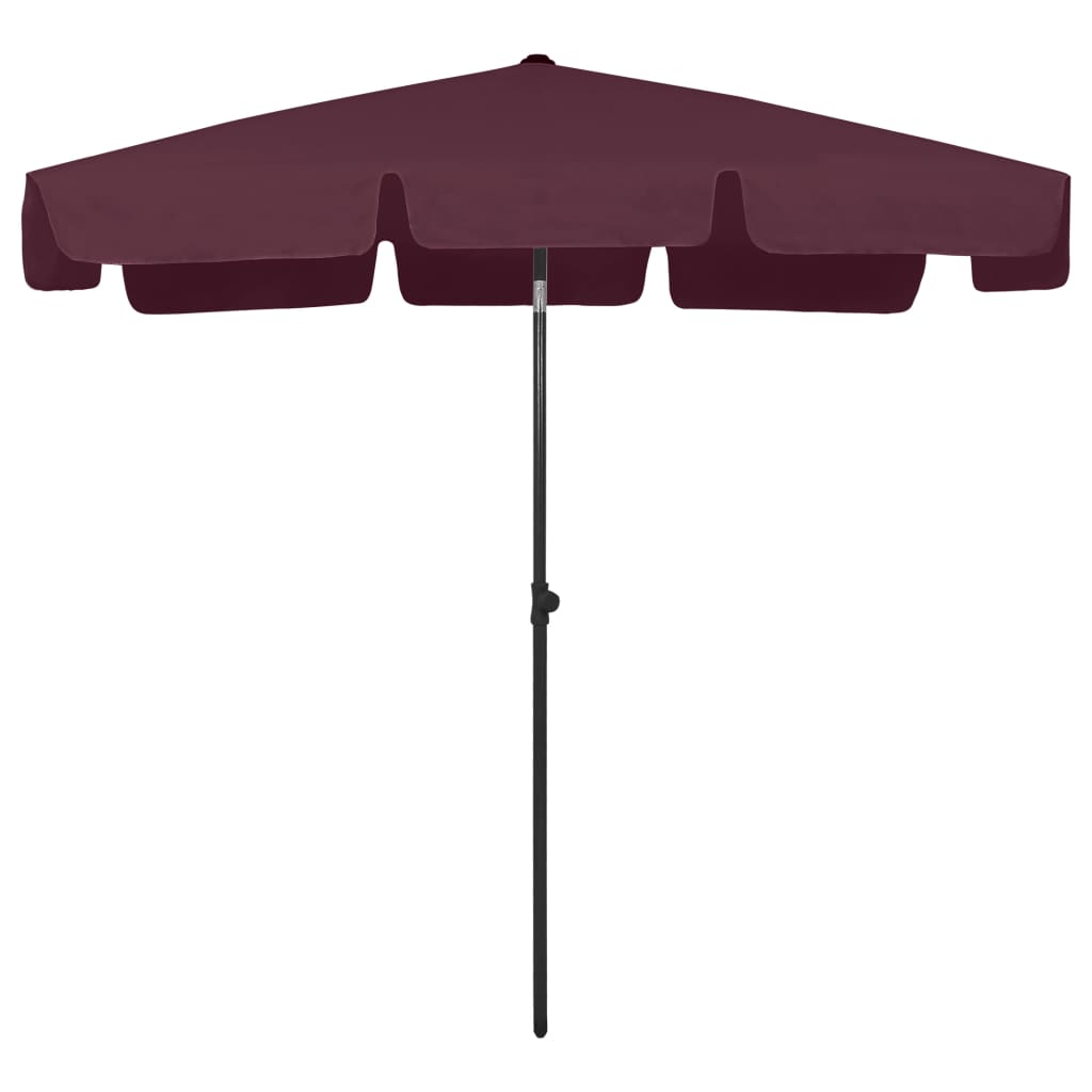 Strandparasol 200X125 Cm Bordeauxrood