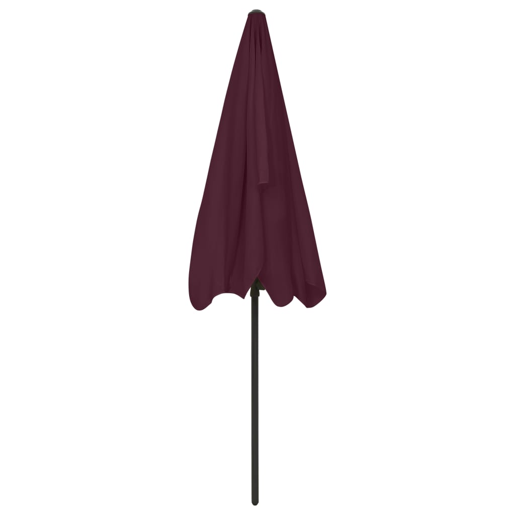 Strandparasol 200X125 Cm Bordeauxrood