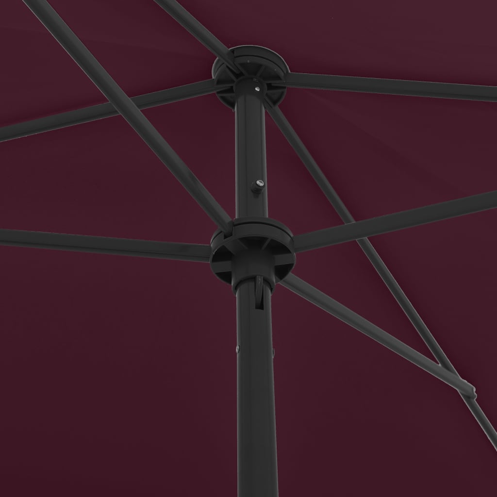 Strandparasol 200X125 Cm Bordeauxrood