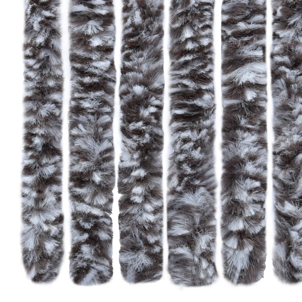 Vliegengordijn 56X200 Cm Chenille Bruin En Beige