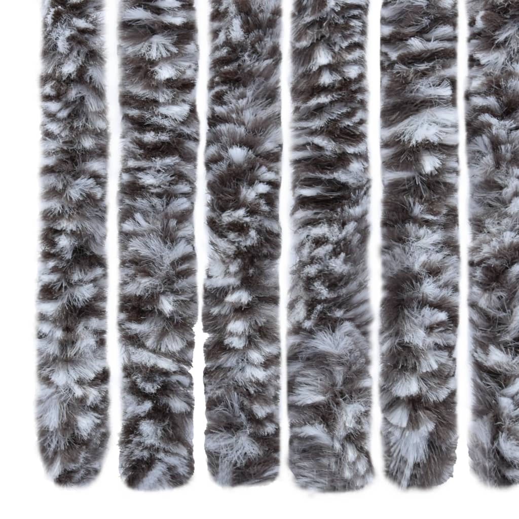 Vliegengordijn 90X200 Cm Chenille Bruin En Beige