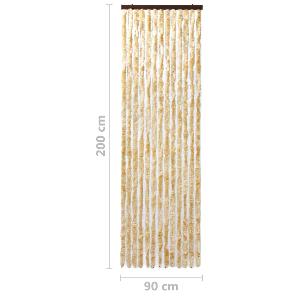 Vliegengordijn 90X200 Cm Chenille Beige