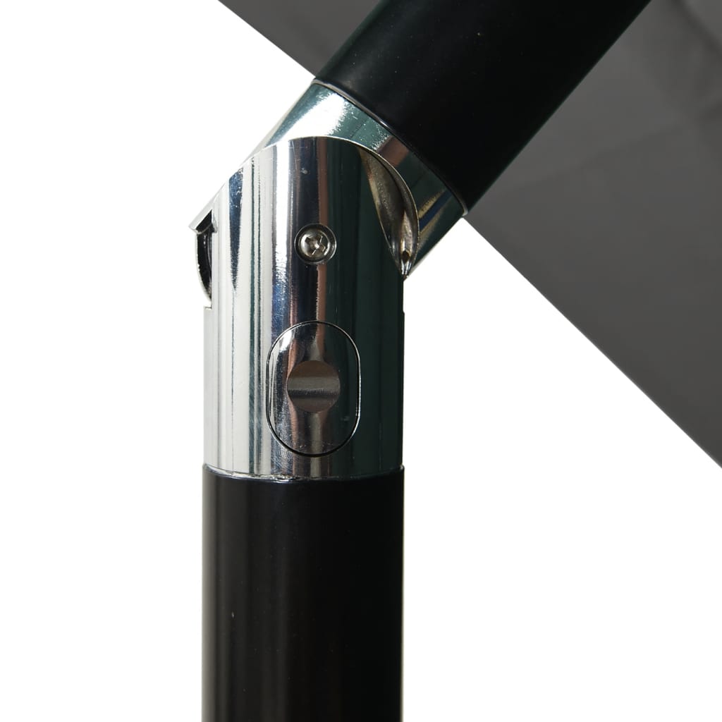 Parasol 3-Laags Met Aluminium Paal 2,5X2,5 M Antracietkleurig