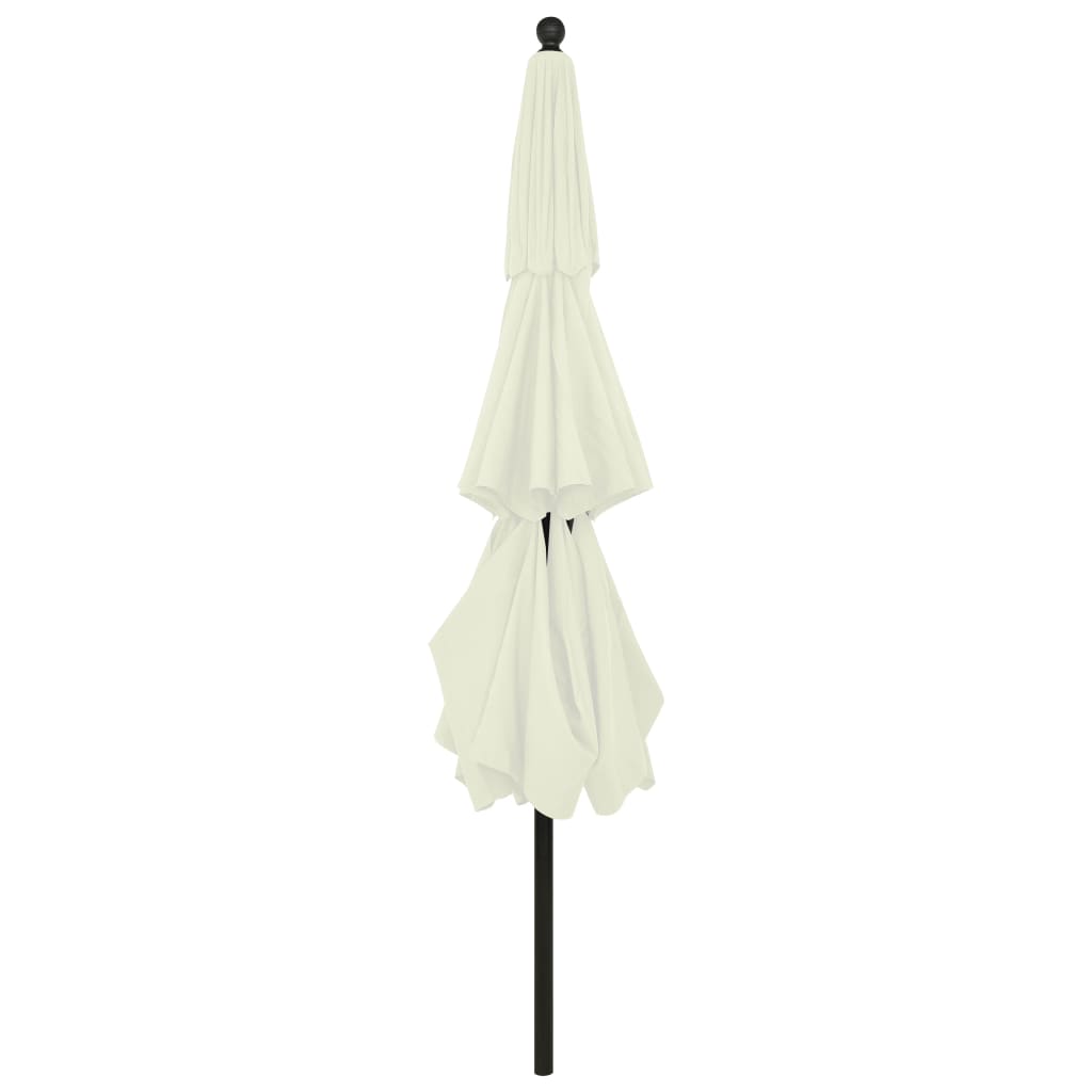 Parasol 3-Laags Met Aluminium Paal 3,5 M Zandkleurig