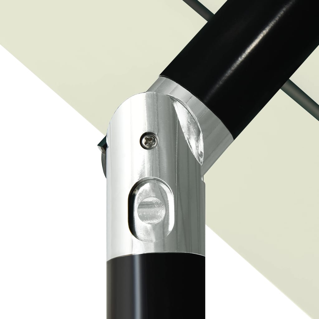 Parasol 3-Laags Met Aluminium Paal 3,5 M Zandkleurig