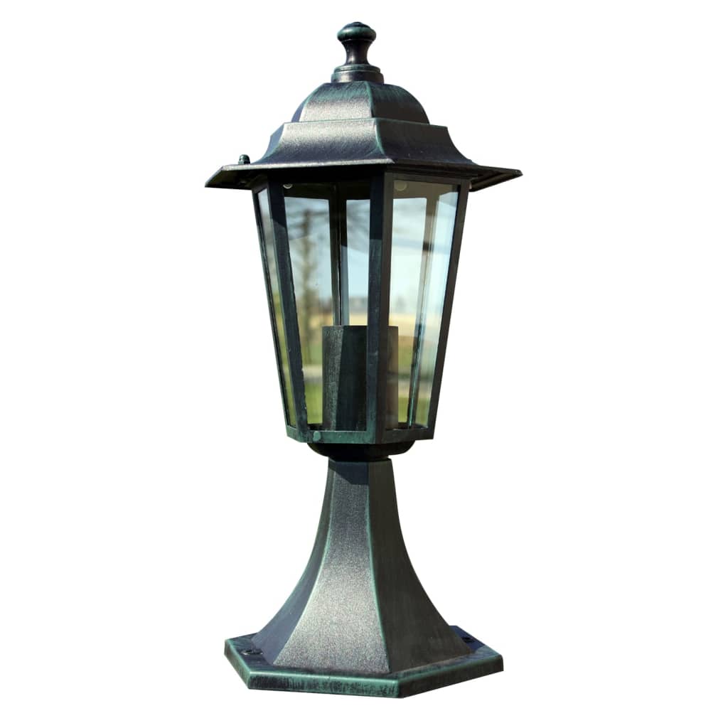 Tuinlampen 2 St Aluminium Donkergroen/Zwart