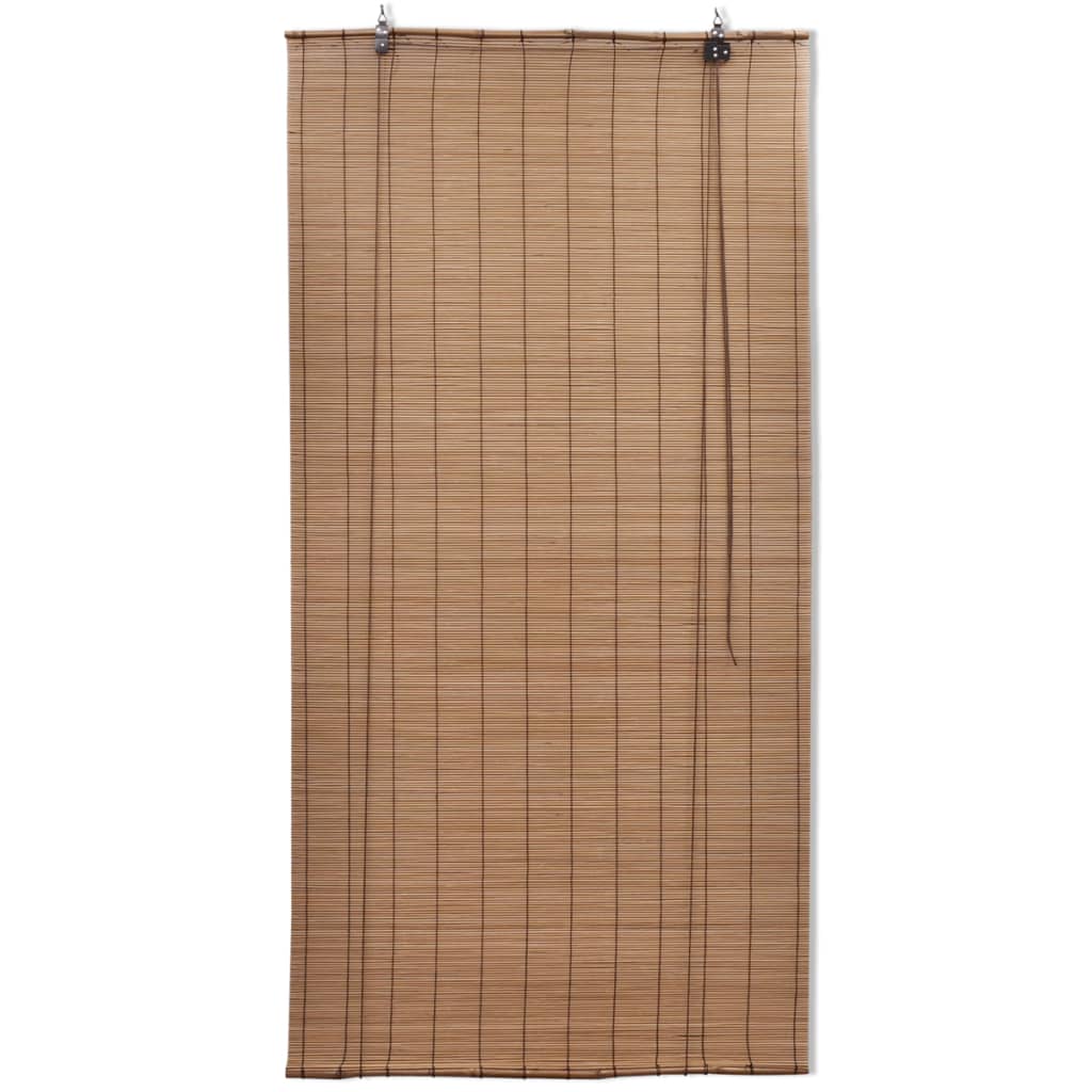 Rolgordijnen 2 St 80X160 Cm Bamboe Bruin