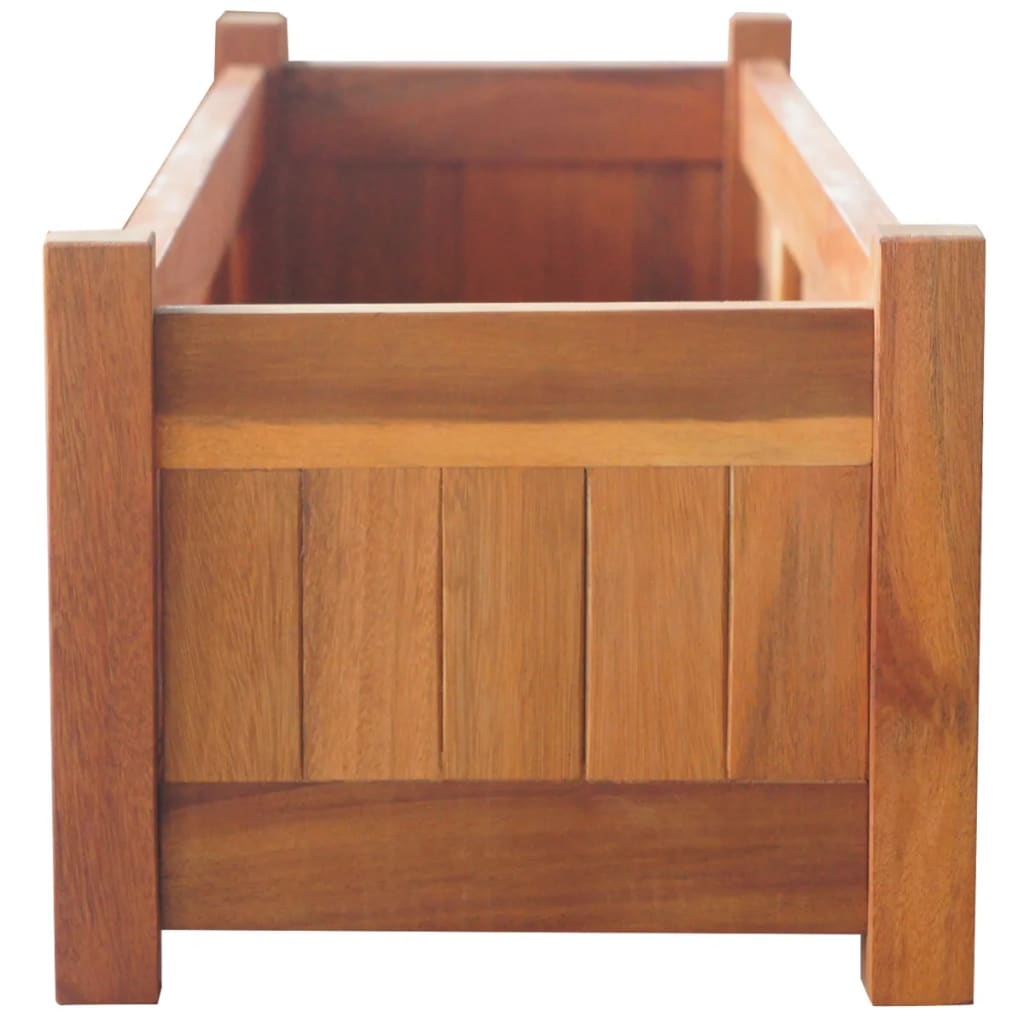 Pflanzgefäße erhöht 2 St 100x30x25 cm Akazienholz