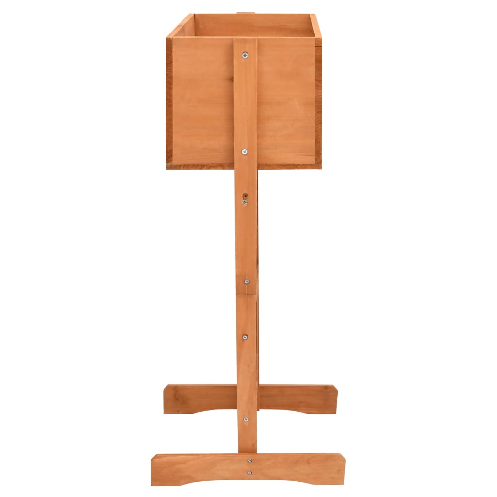 Latwerkplantenbak 45X30X74 Cm Massief Vurenhout Oranje