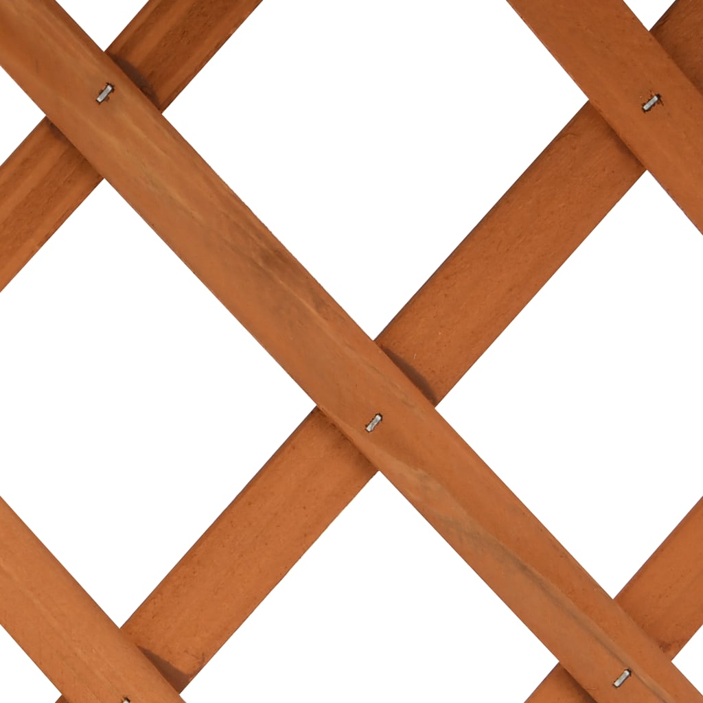 Latwerkplantenbak 45X30X74 Cm Massief Vurenhout Oranje