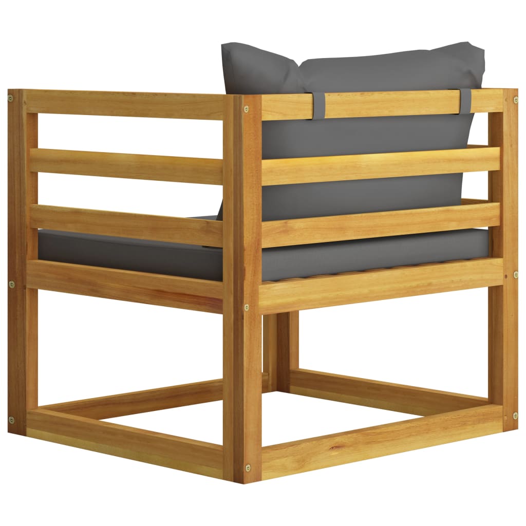 5-Delige Loungeset Met Kussens Massief Acaciahout