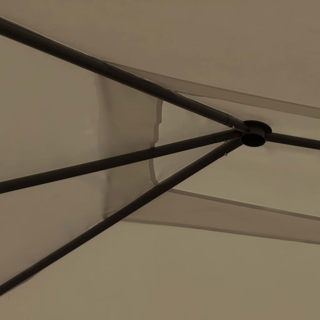 Prieel Met Paalhoezen 160 G/M² 3X4X2,6 M Taupe