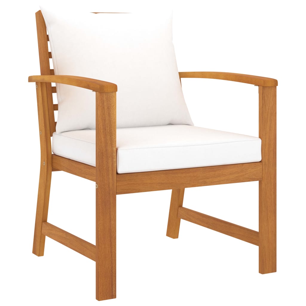 5-Delige Loungeset Met Kussens Massief Acaciahout