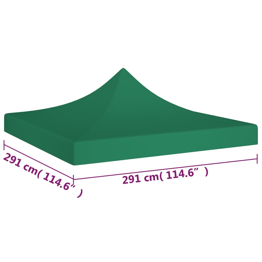 Partytentdak 270 G/M² 3X3 M Groen
