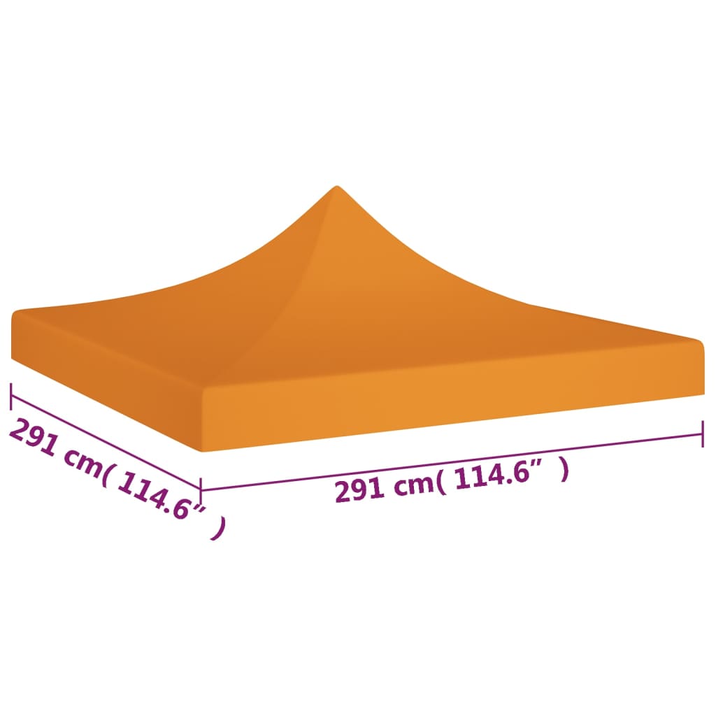 Partytentdak 270 G/M² 3X3 M Oranje
