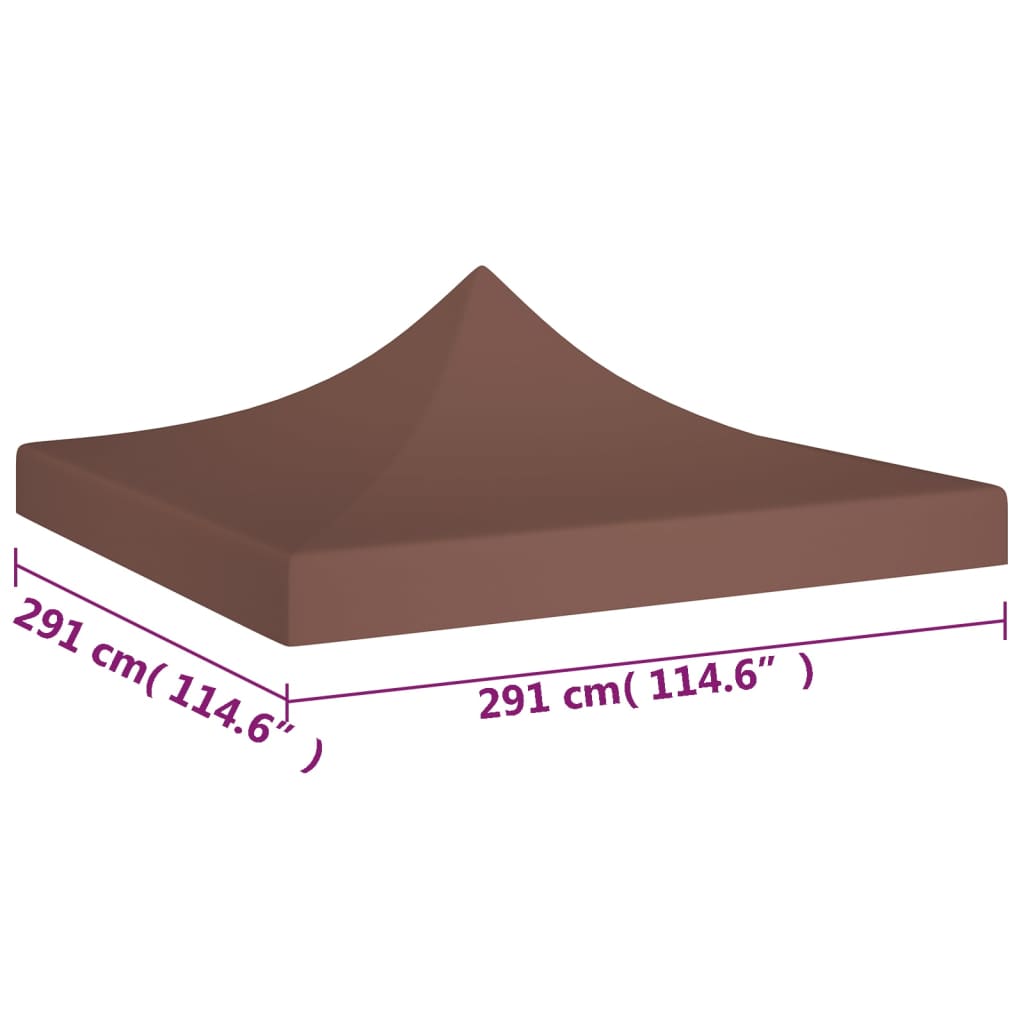 Partytentdak 270 G/M² 3X3 M Bruin