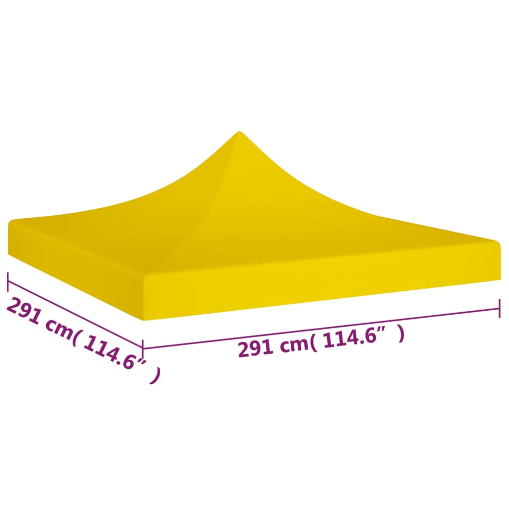 Partytentdak 270 G/M² 3X3 M Geel