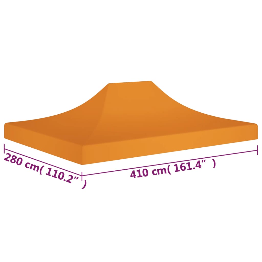 Partytentdak 270 G/M² 4X3 M Oranje