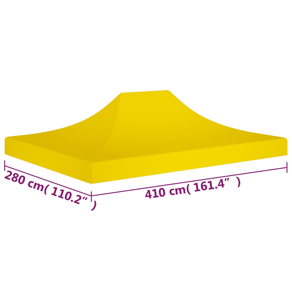 Partytentdak 270 G/M² 4X3 M Geel