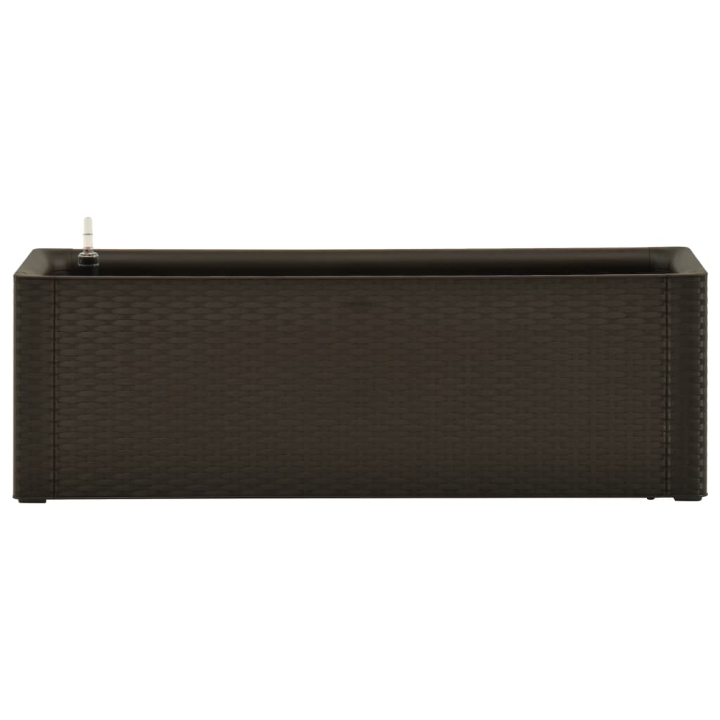 Plantenbak Hoog Met Zelfbewateringssysteem 100X43X33 Cm Mokka
