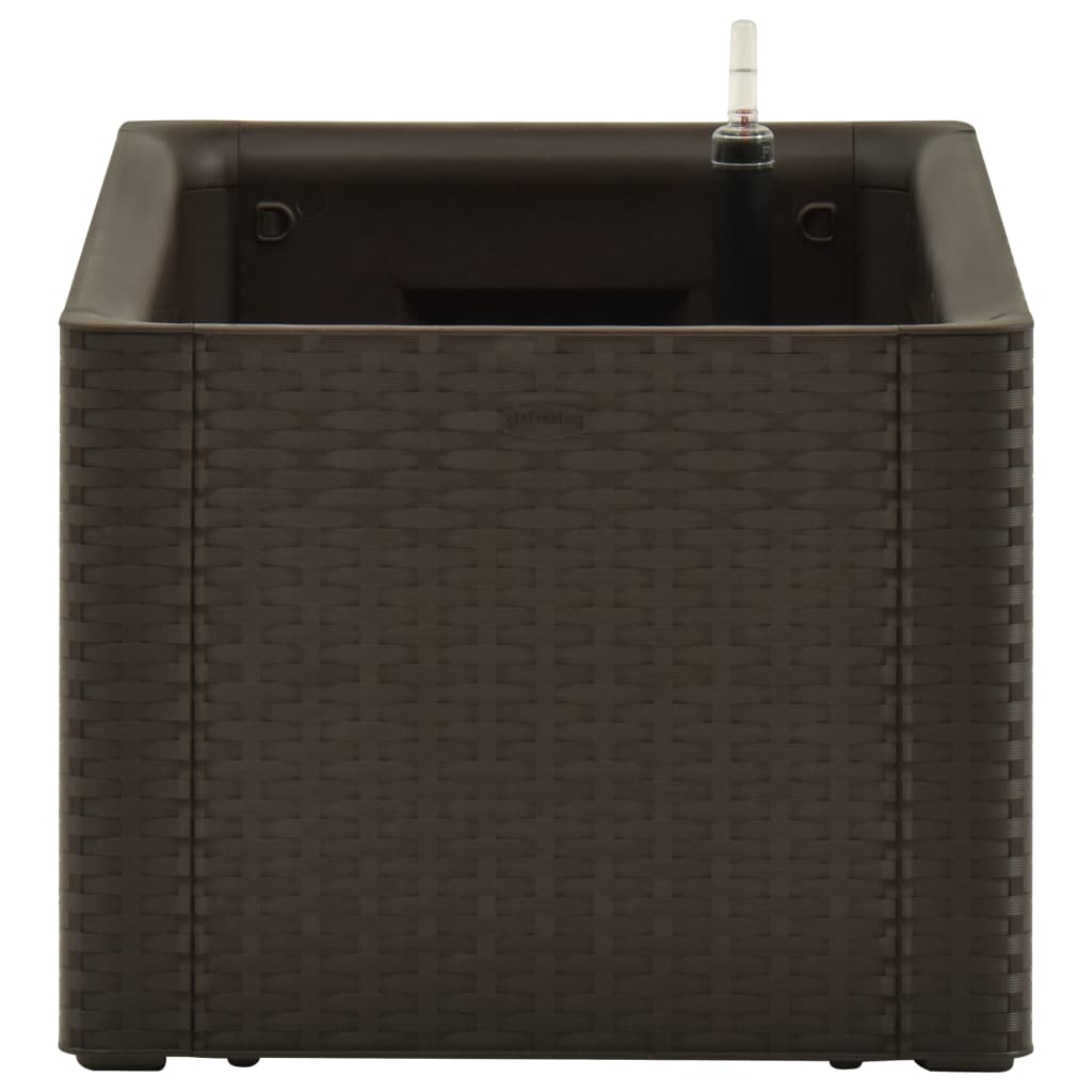 Plantenbak Hoog Met Zelfbewateringssysteem 100X43X33 Cm Mokka