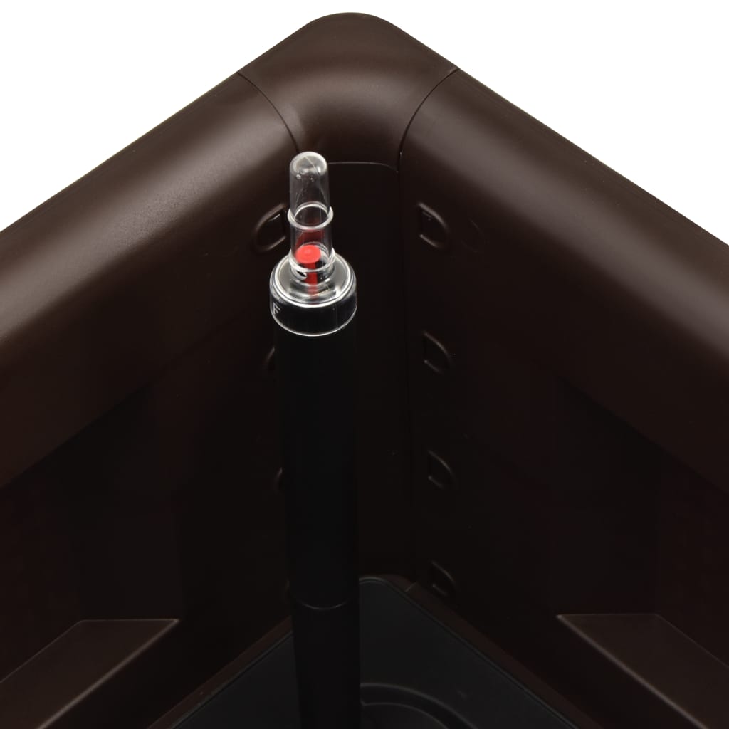 Plantenbak Hoog Met Zelfbewateringssysteem 100X43X33 Cm Mokka