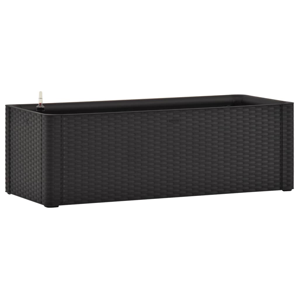 Plantenbak Hoog Zelfbewateringssysteem 100X43X33 Cm Antraciet