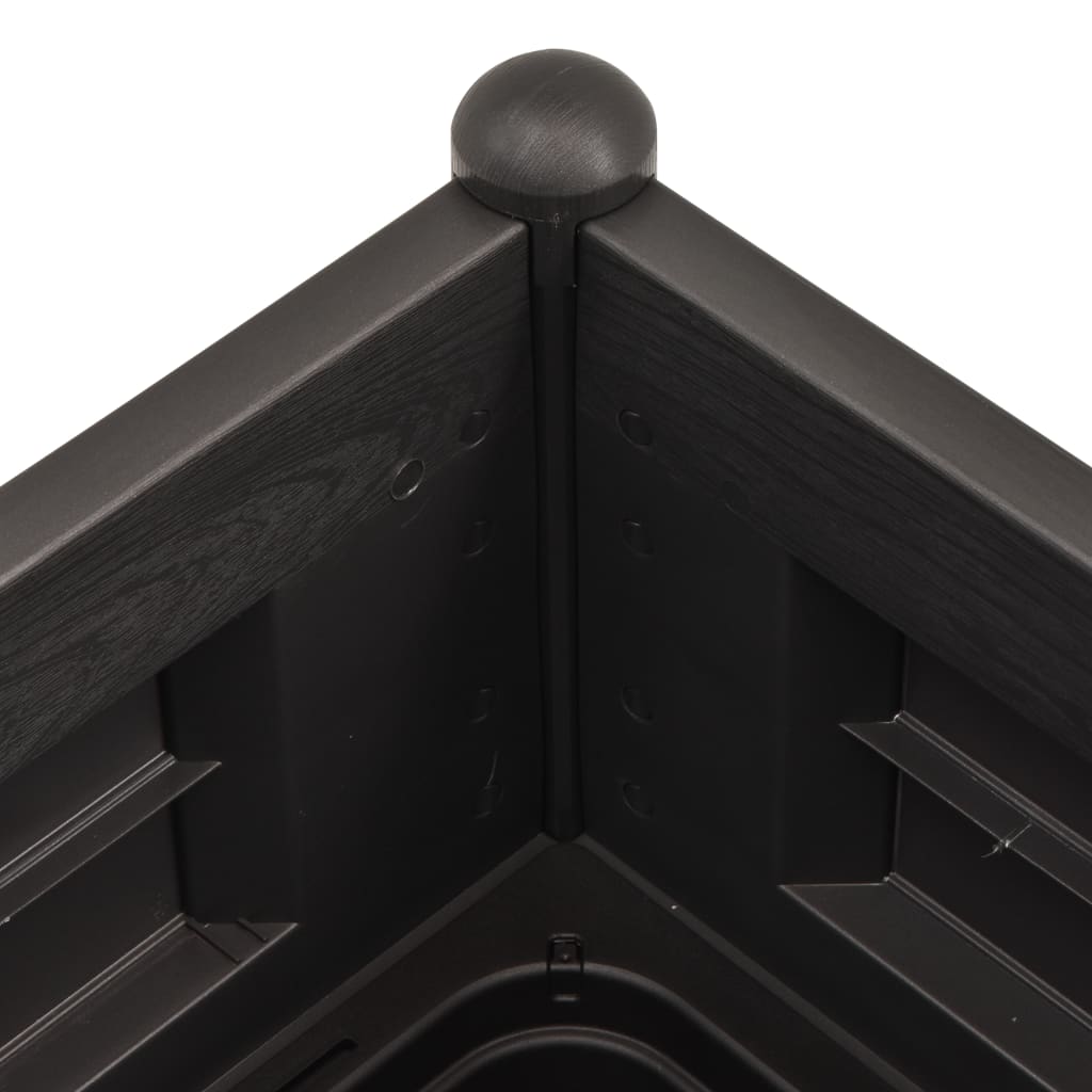 Plantenbak Verhoogd 100X43X35 Cm Pp Antraciet