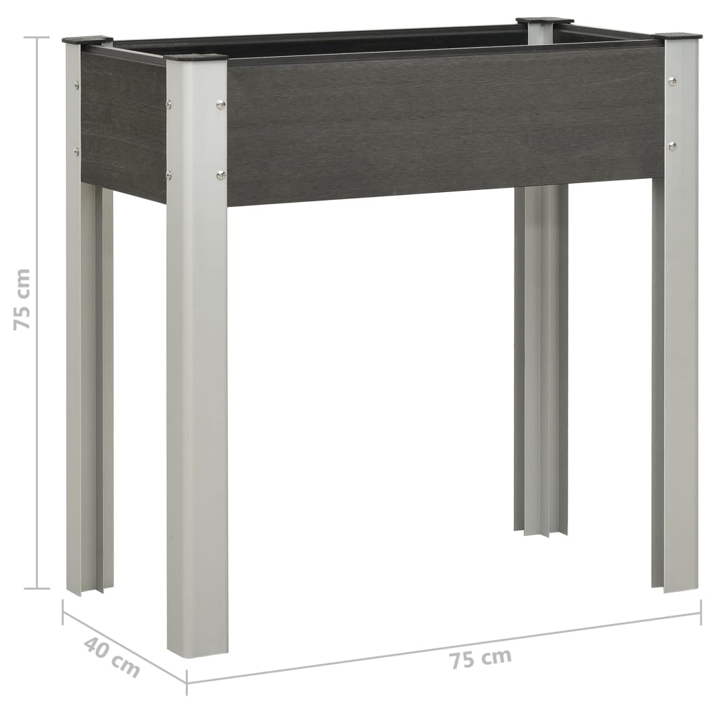 Plantenbak Verhoogd 75X40X75 Cm Hkc Grijs