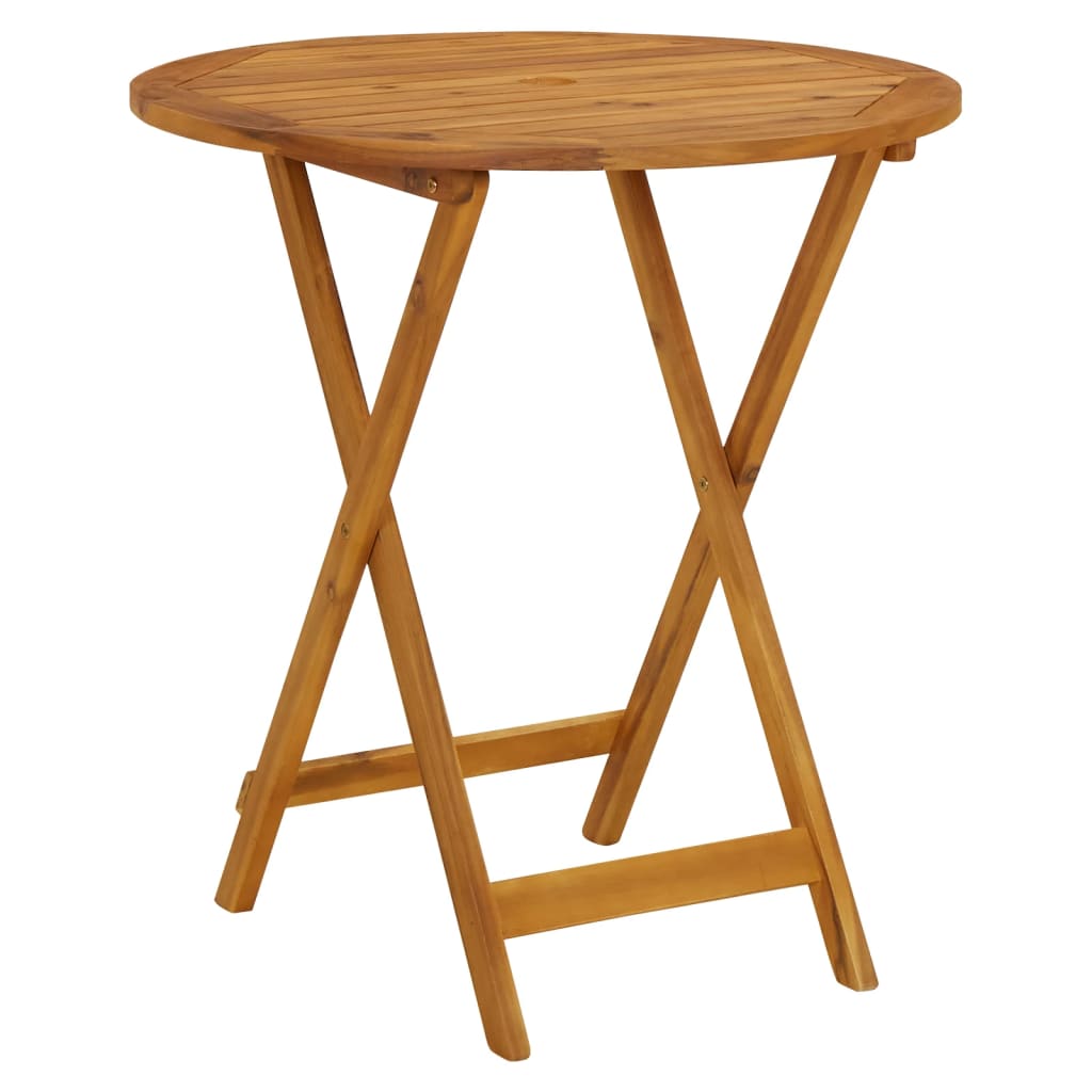 Tuintafel Inklapbaar 70 Cm Massief Acaciahout
