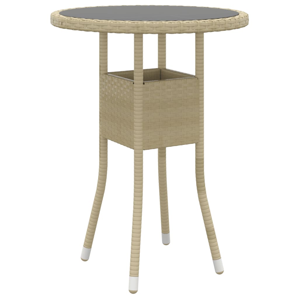 3-Delige Tuinset Poly Rattan Beige