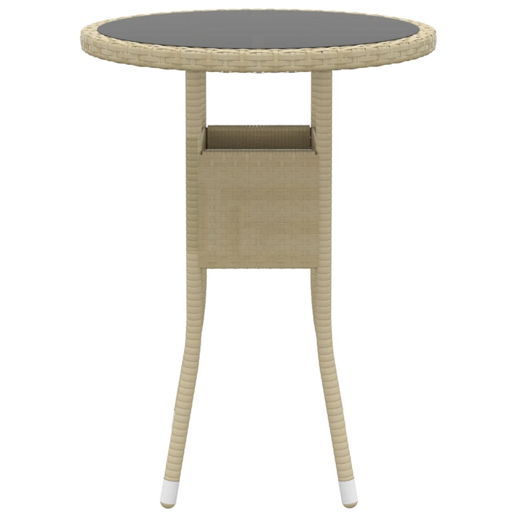 3-Delige Tuinset Poly Rattan Beige