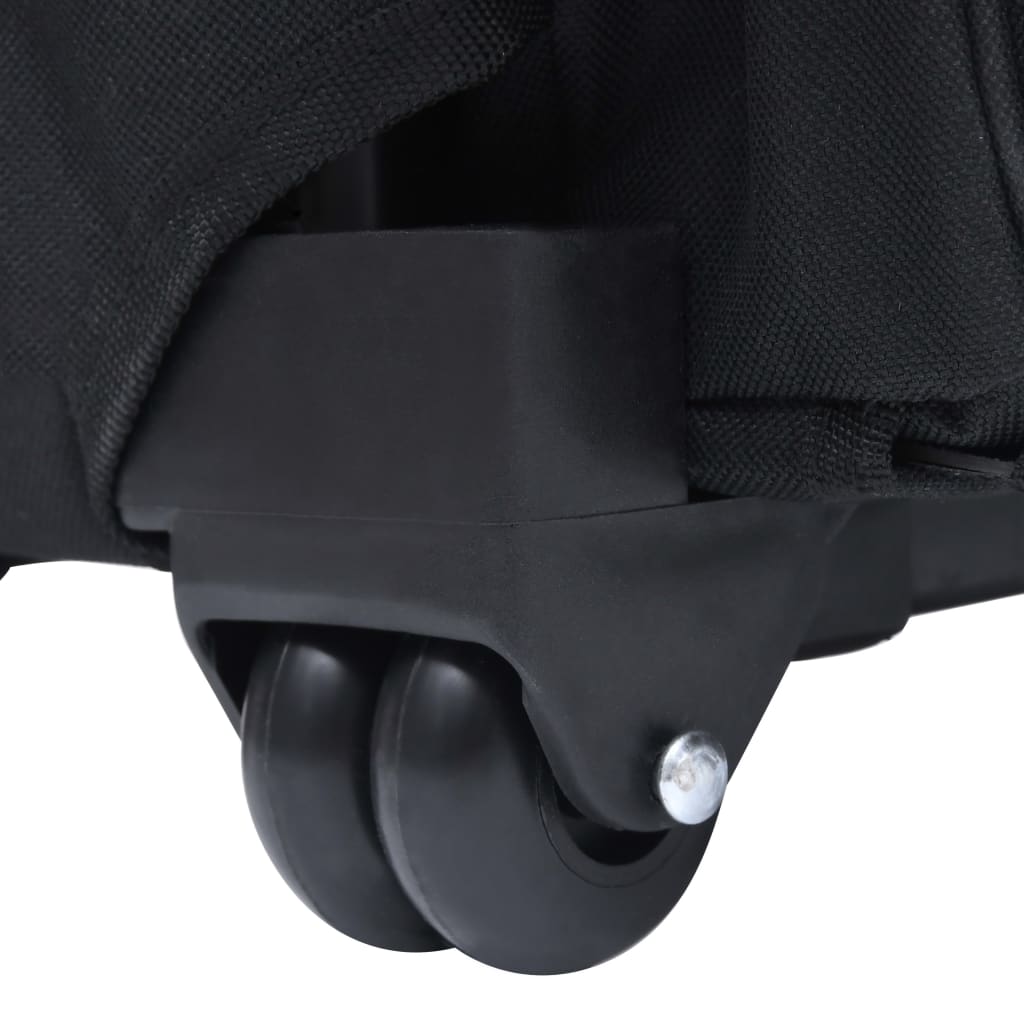 Haustiertrolley, zusammenklappbar, Schwarz